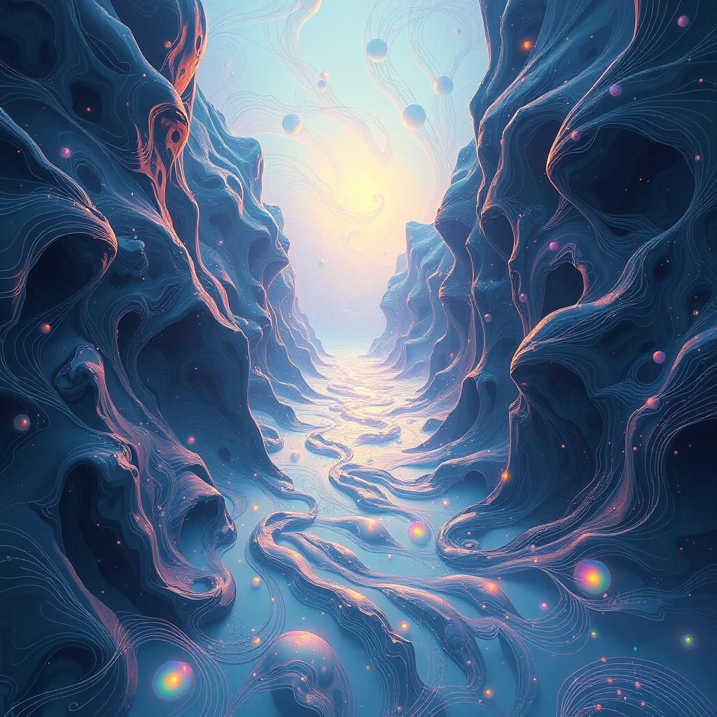 Ethereal Iridescent Scene of Infinite Beauty