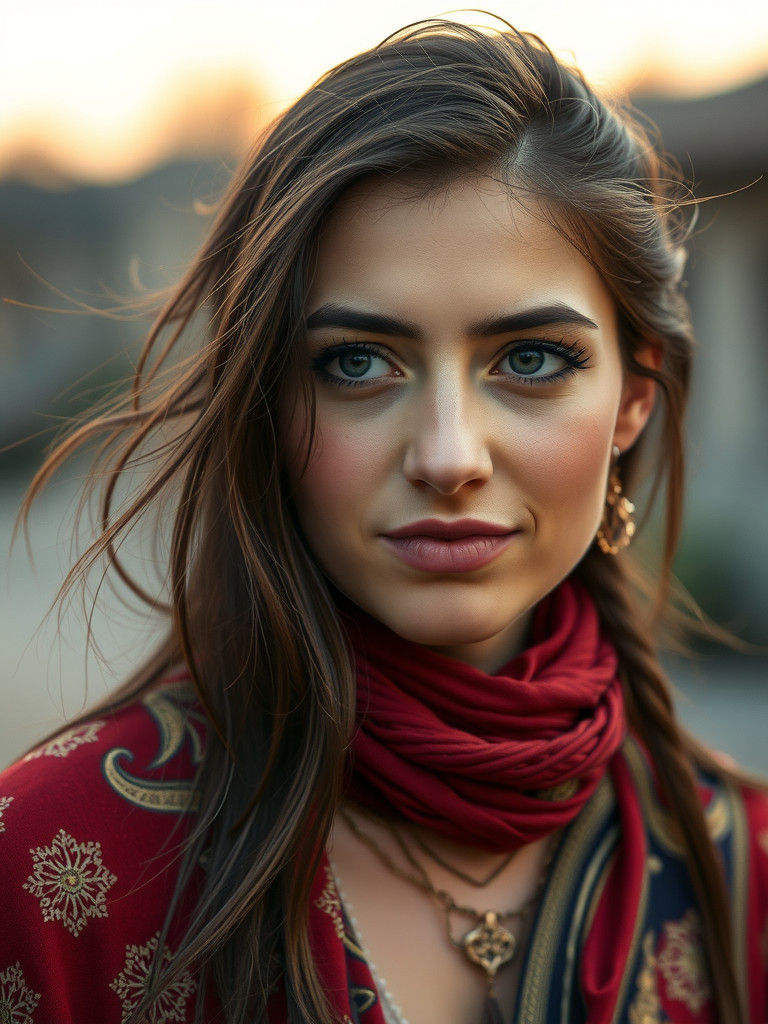 Slight Smile and Doubtful Expression