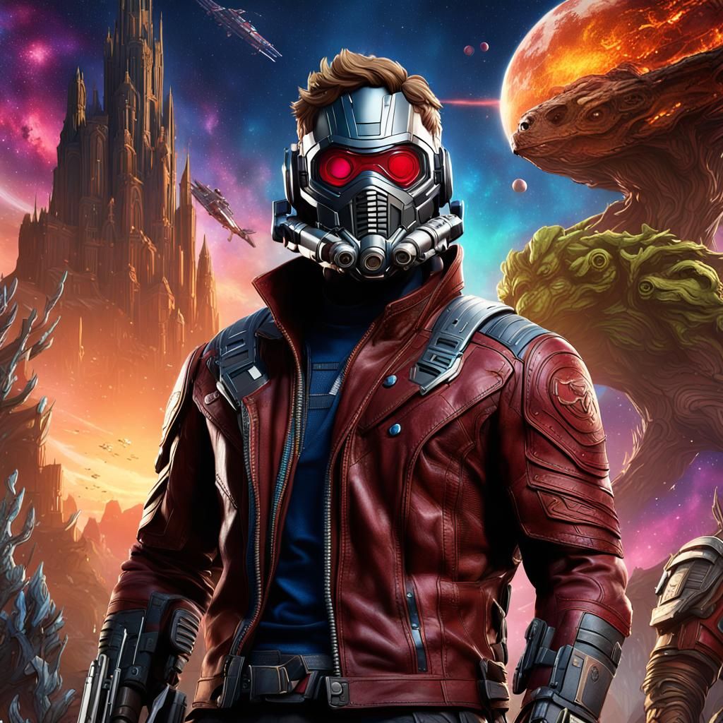 Star Lord Detailed Matte Painting