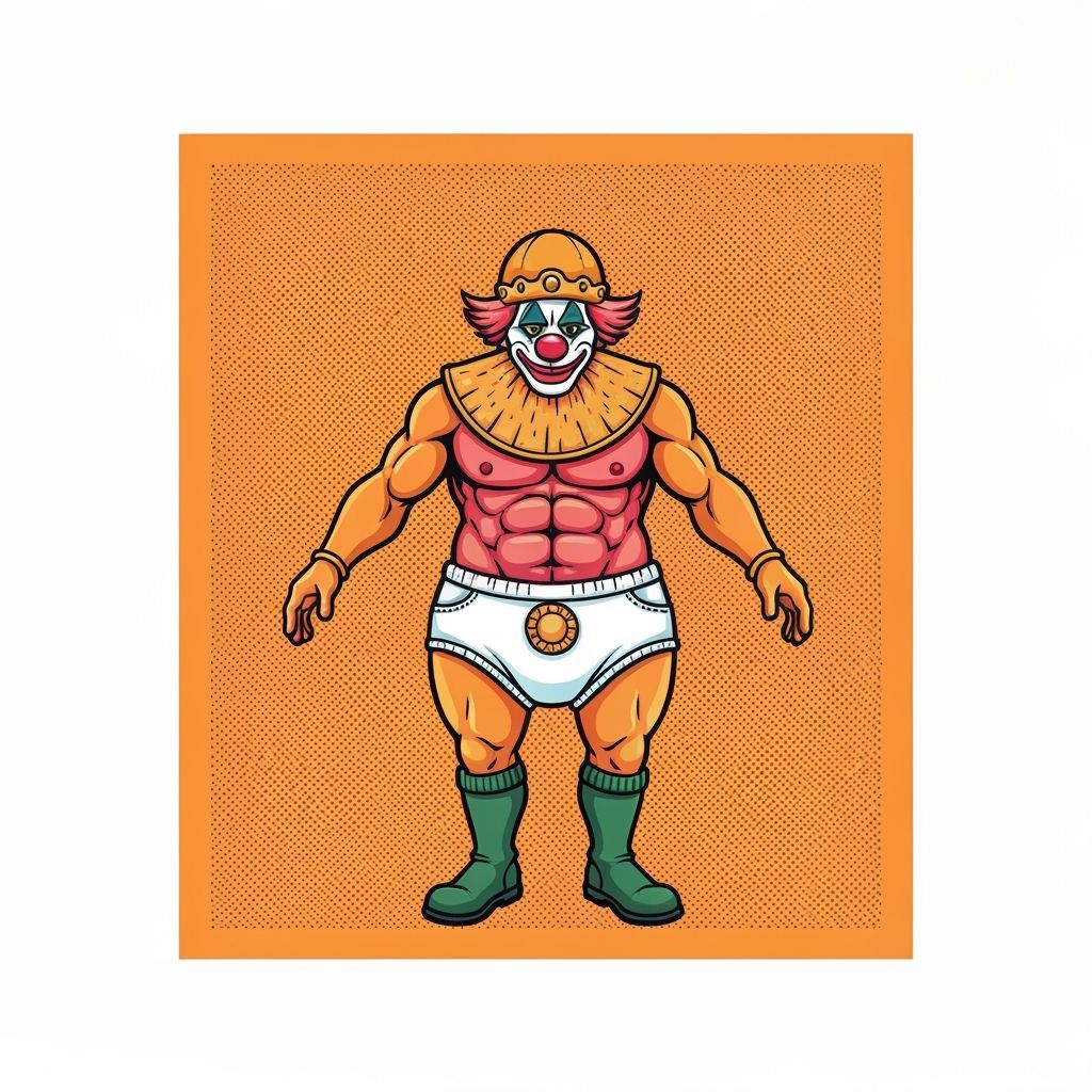 Pop Art Screen Print of a Surreal Caricature