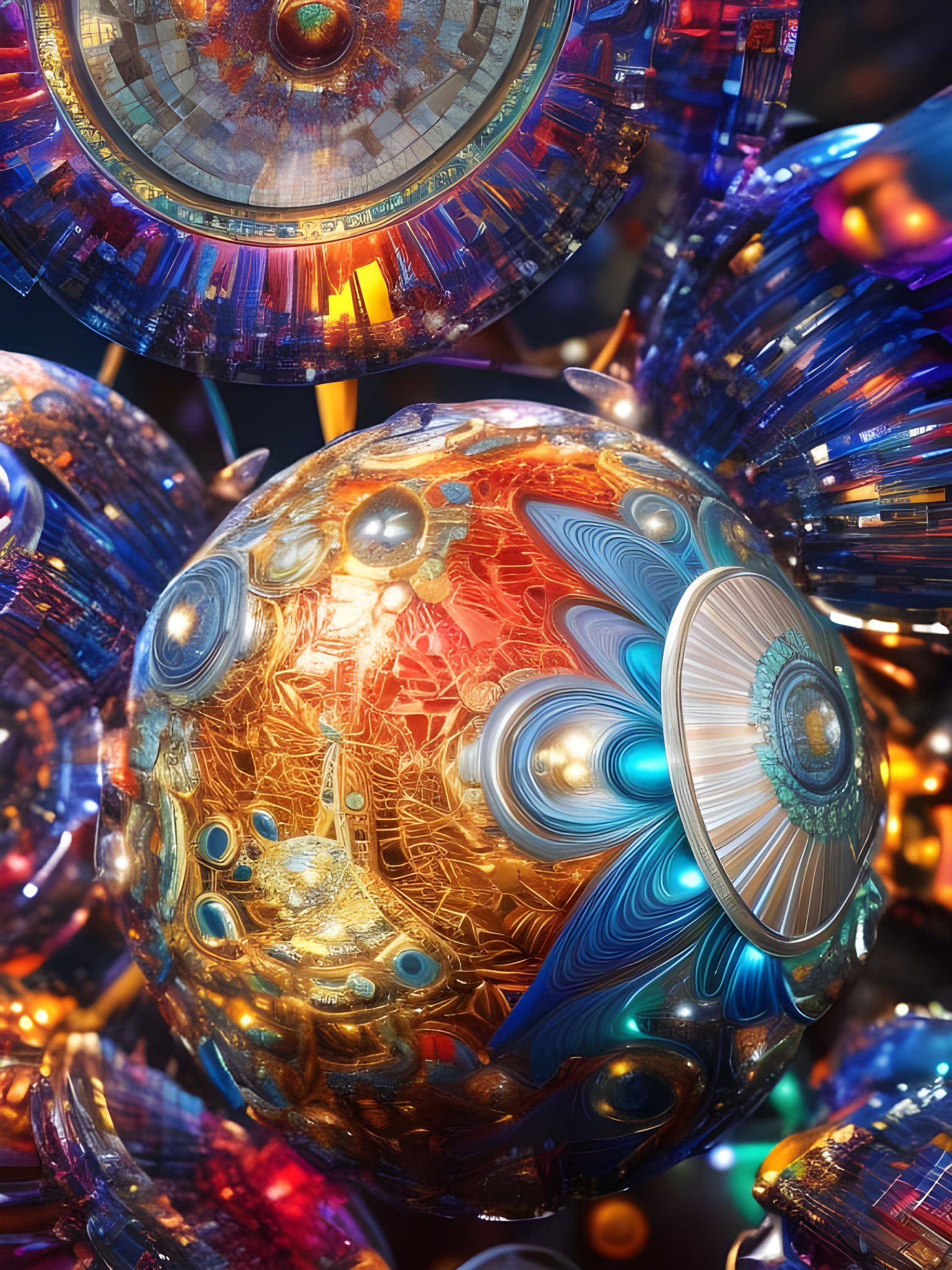 Geometric Abstract in Polychromatic Octane Render