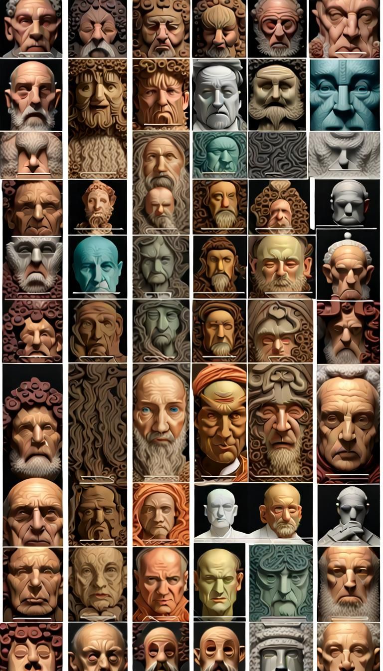 Psychedelic 3D Rendering of the Human Mind