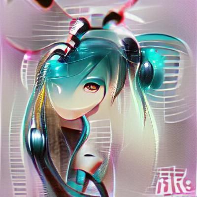 Hatsune Miku Anime Style Illustration