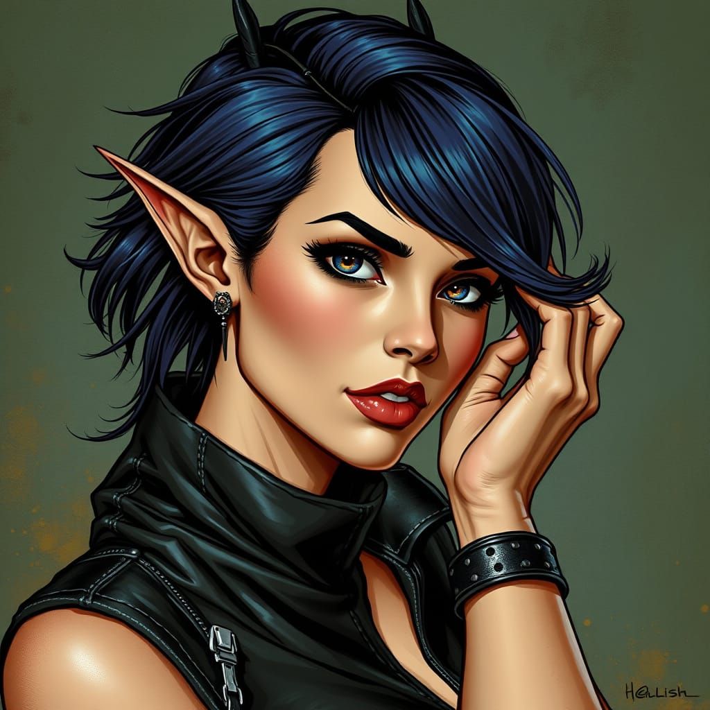 Surreal Feline Hybrid in Free-Spirited Realism