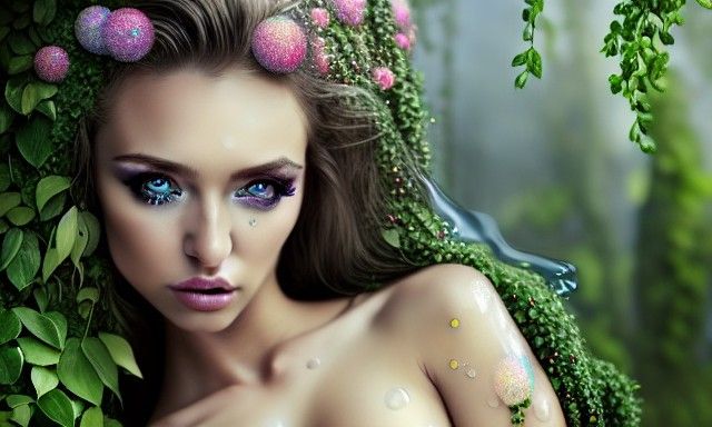 Exotic Elf Woman in Hyperrealistic Detail