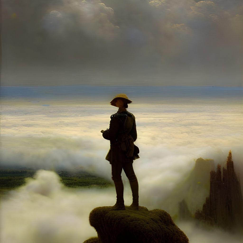 Wanderer Above the Sea of Fog: Inspired by Maxence
