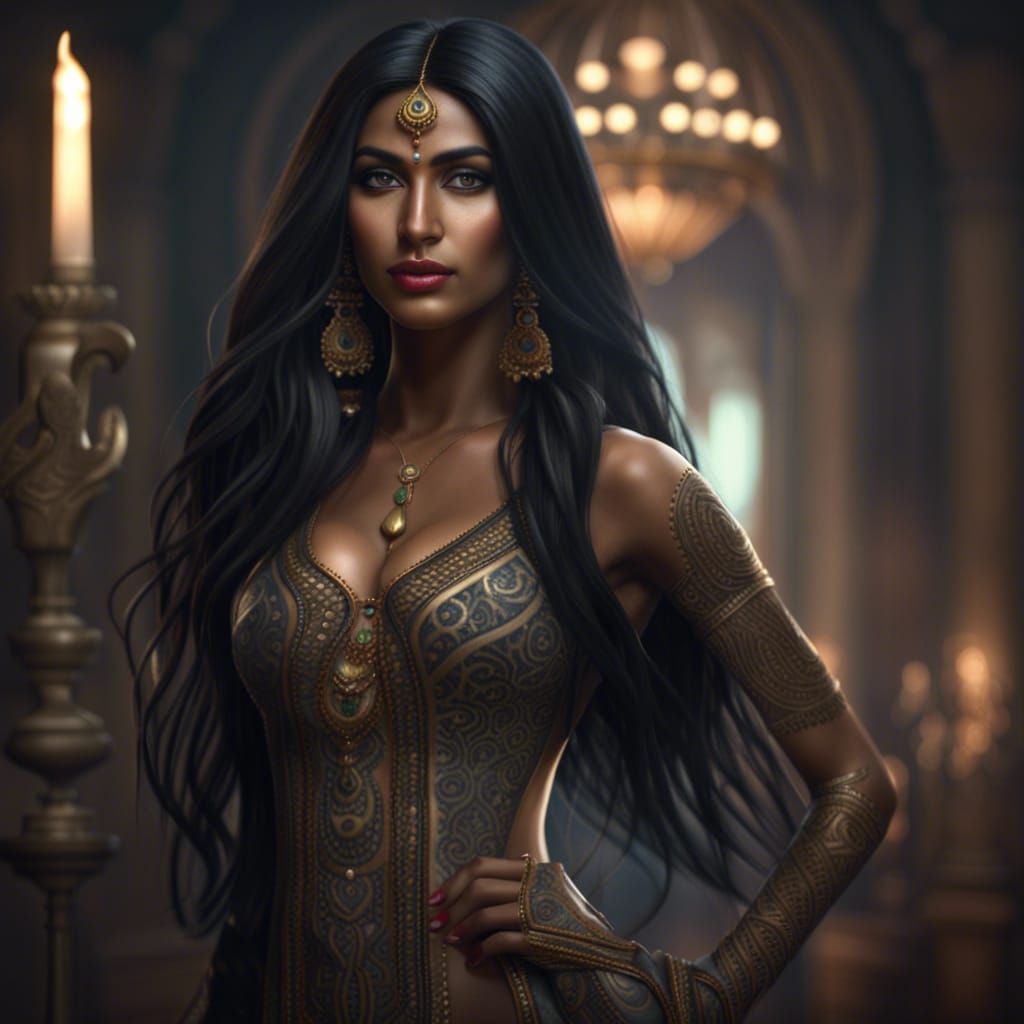 Beautiful Indian Woman at Gala in 8K Resolution