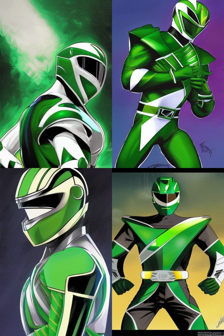 Tommy Oliver Green Ranger Comic Art