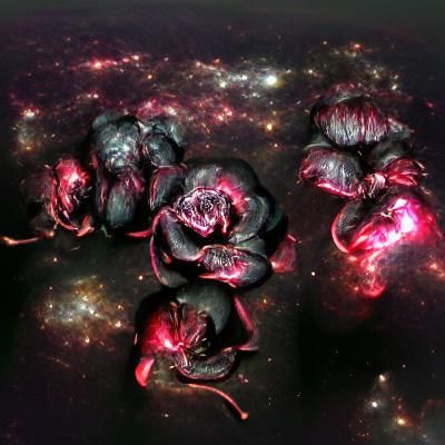 Glowing Roses in a Surreal Universe