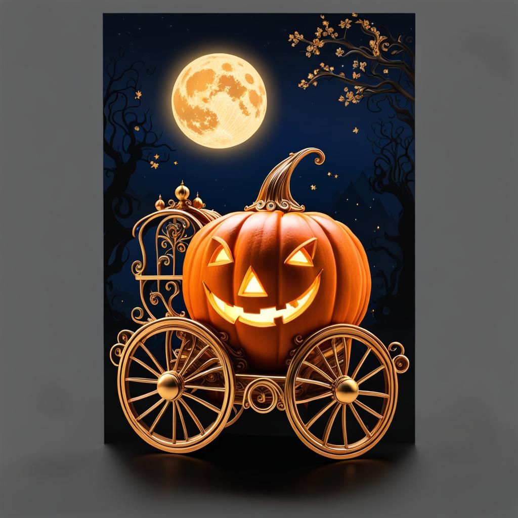 Halloween Pumpkin Coach 2