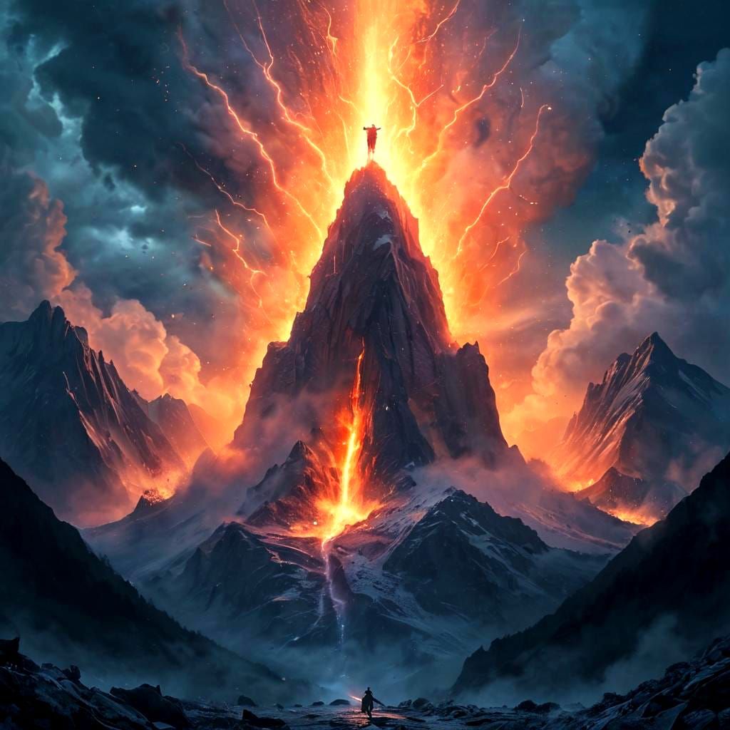 Wizard's Blast Through Mountain, Cinematic Photography