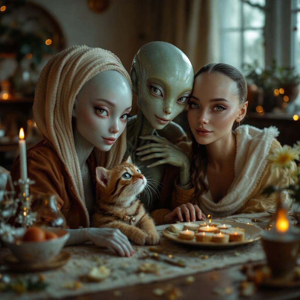 Galactic Portraits in Hyperrealism