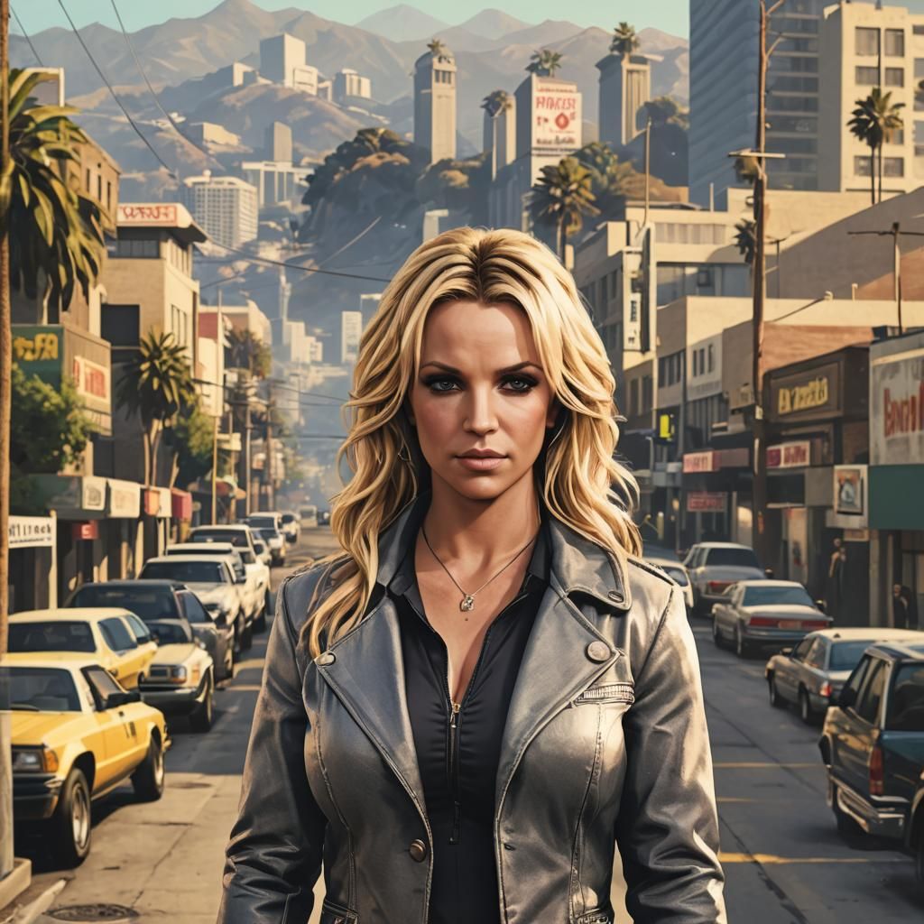 Britney Spears gta five vinewood movie poster