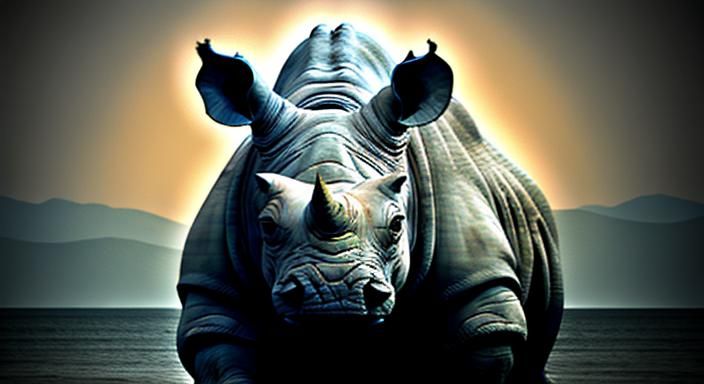 Rhino Time Bandit Digital Art