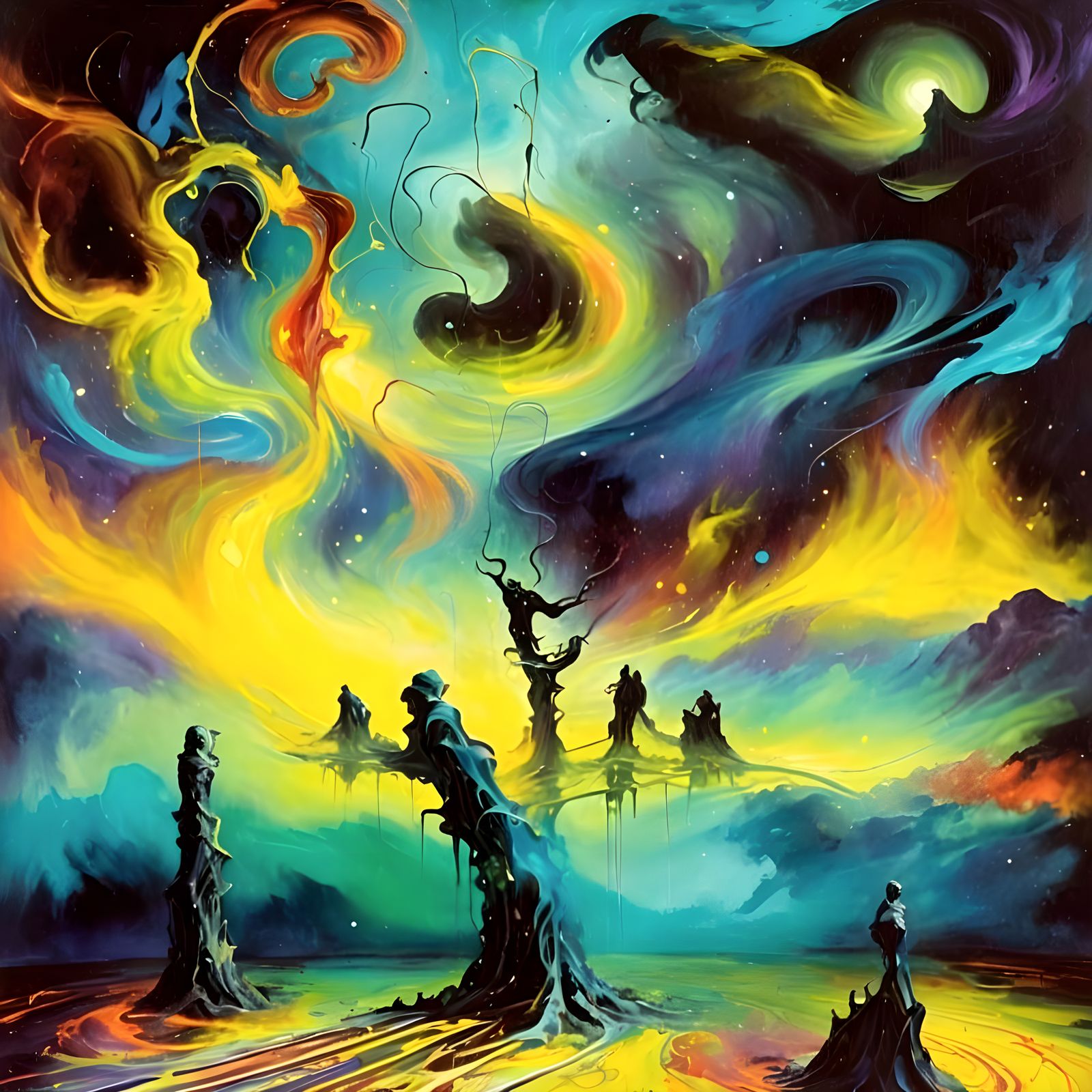 Pandemonium Shadow Show: A Dark and Chaotic Scene