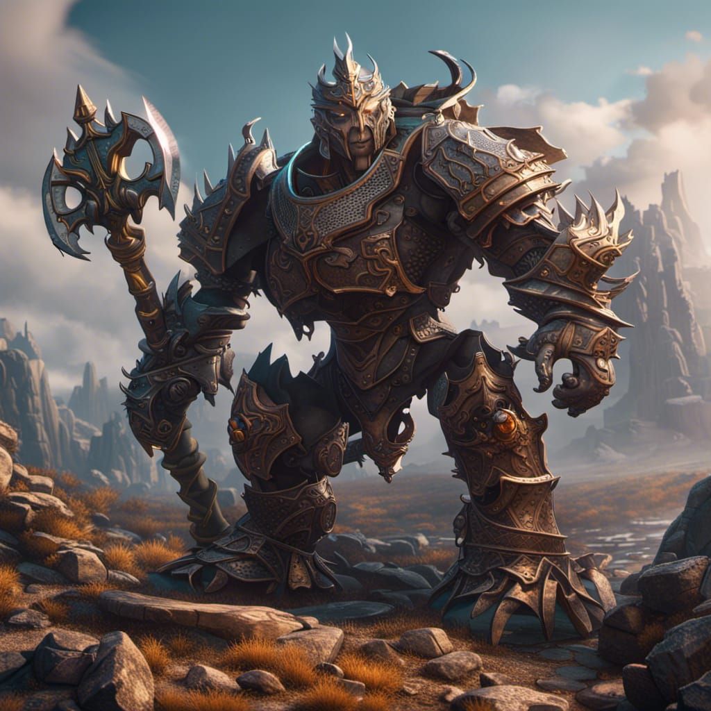 D&D Steel Defender: Detailed Matte Painting