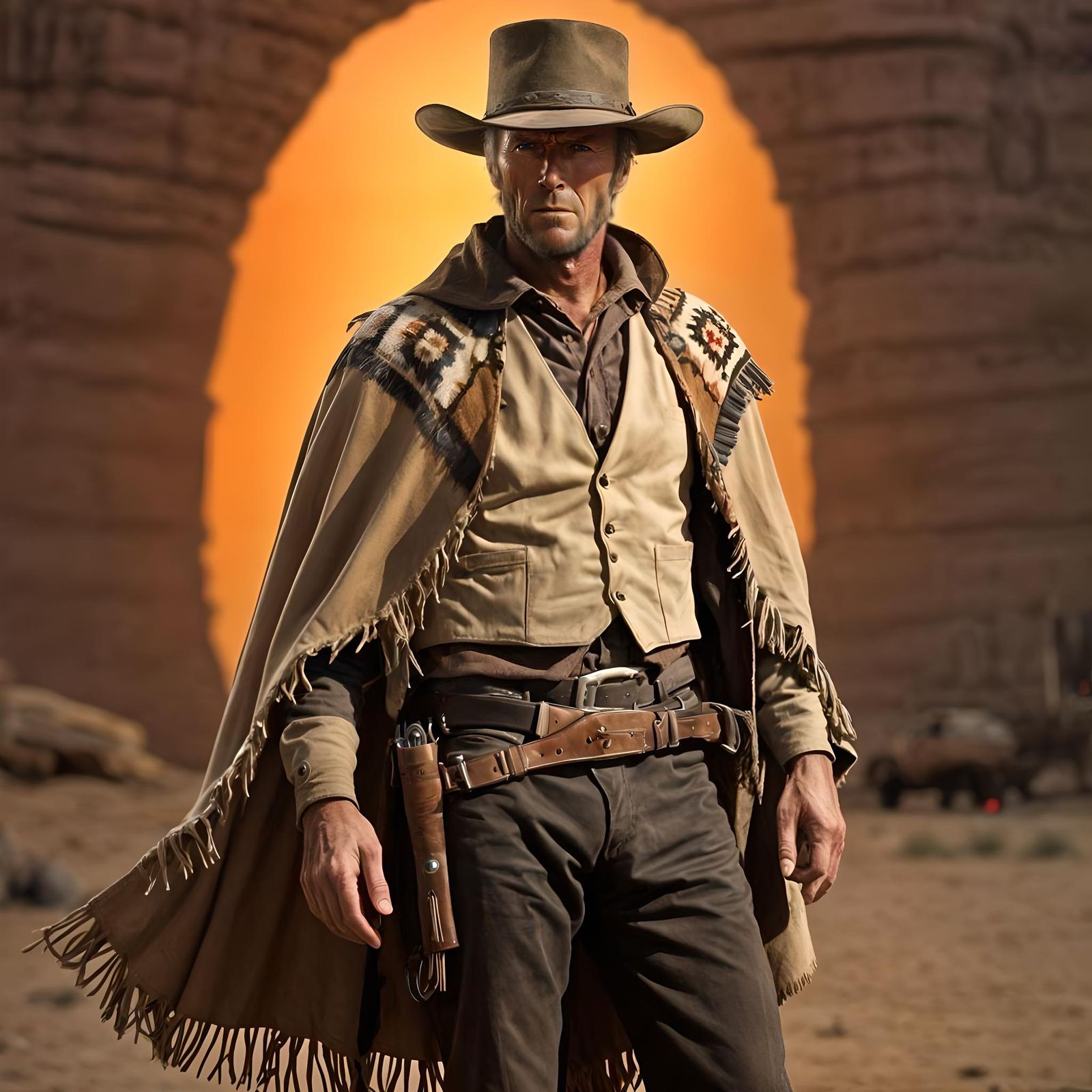 The Man With No Name: Hyperrealistic 3D Rendering