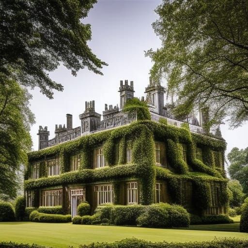 Byfleet Manor in Surrey, also known as the Dower House in "Downton Abbey". <lora:Architecture:1.0>