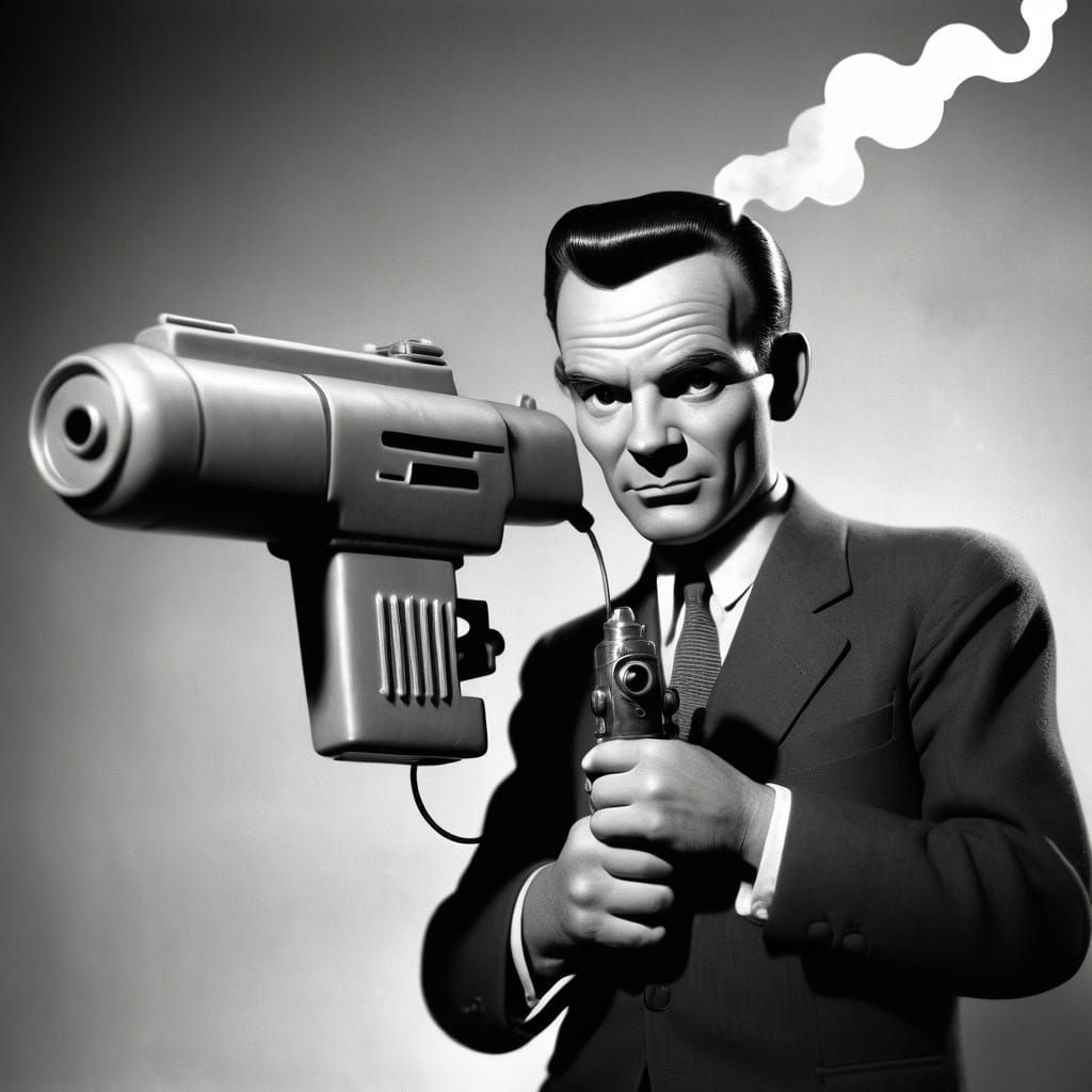 Plushy Space Marshal in Retro Sci-Fi Comic Style