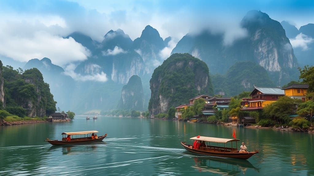 Ethereal Valley Escapade in Cyberpunk Aesthetic