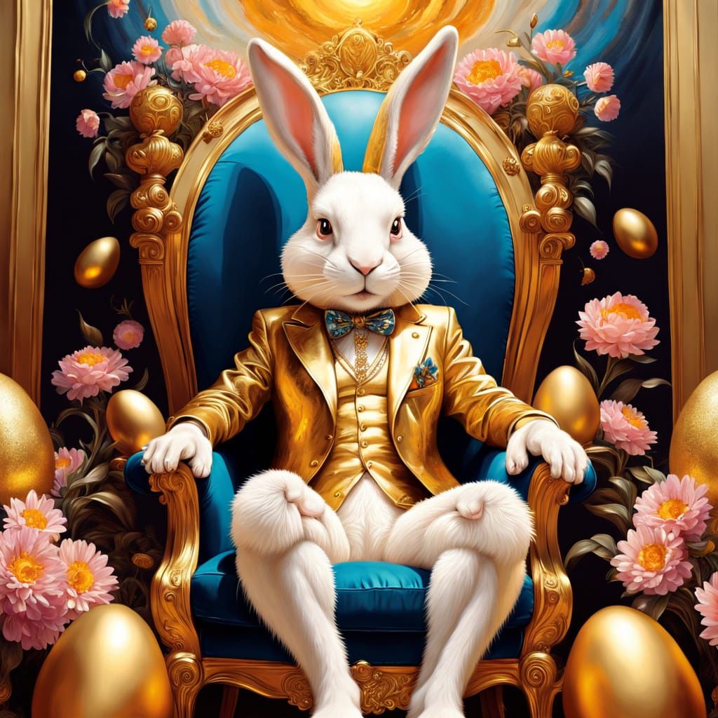 Easter bunny surreal