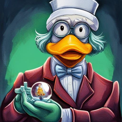 Scrooge McDuck and Snow Globe of Money