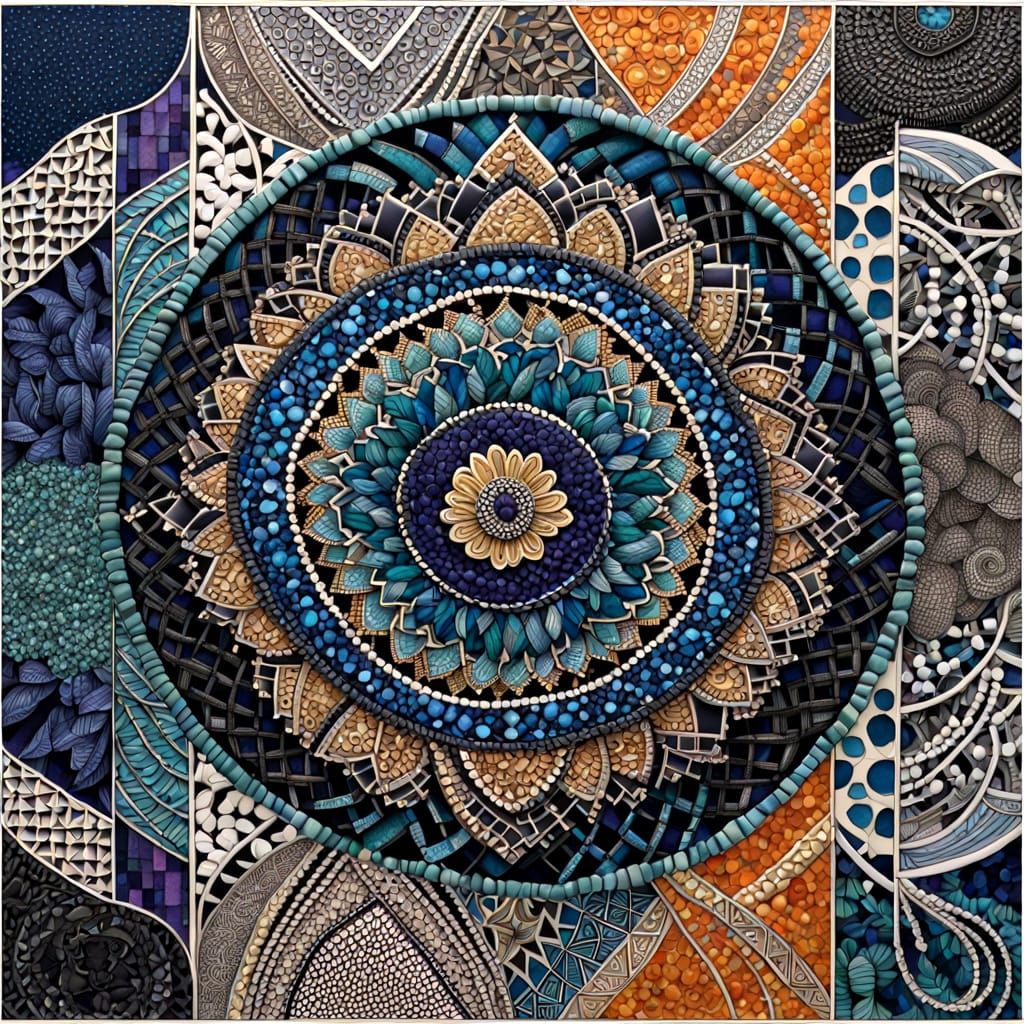 Zen Pointillism Phad Mood Board