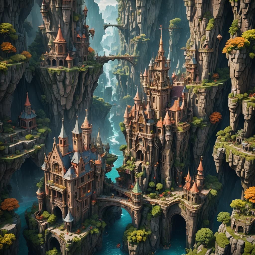 Fantastical Castle Concept Art in 8k Resolution