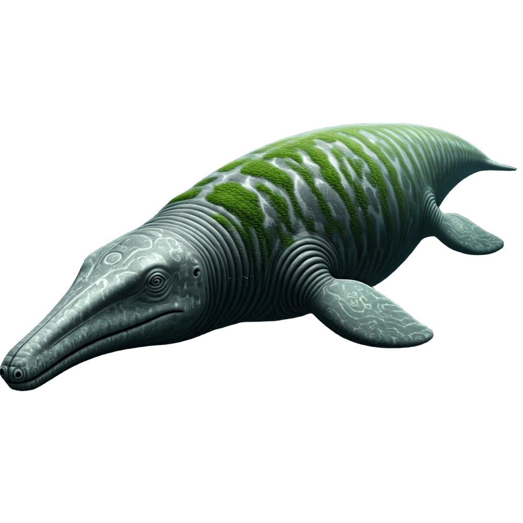 Perucetus Colossus: Ancient Whale Scientific Illustration