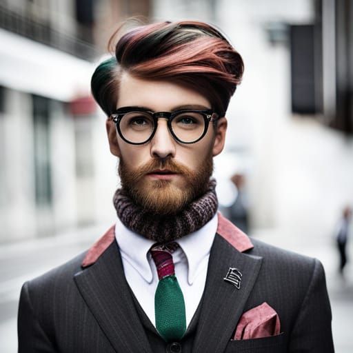 Modern Hipster Portrait