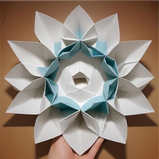 Origami Bidet Papercraft in 8K Resolution