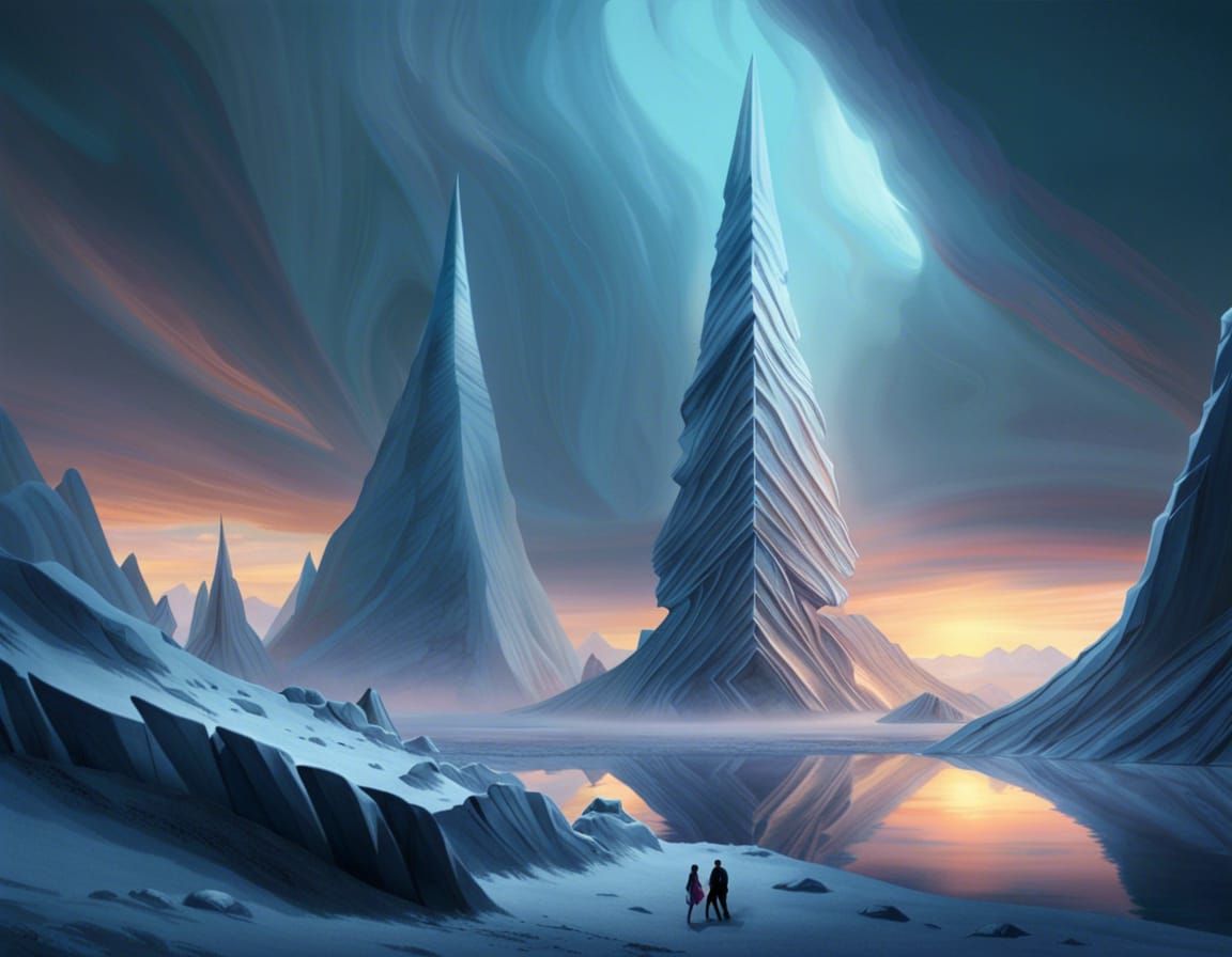 Archaeologists Explore Icy Alien Pyramids