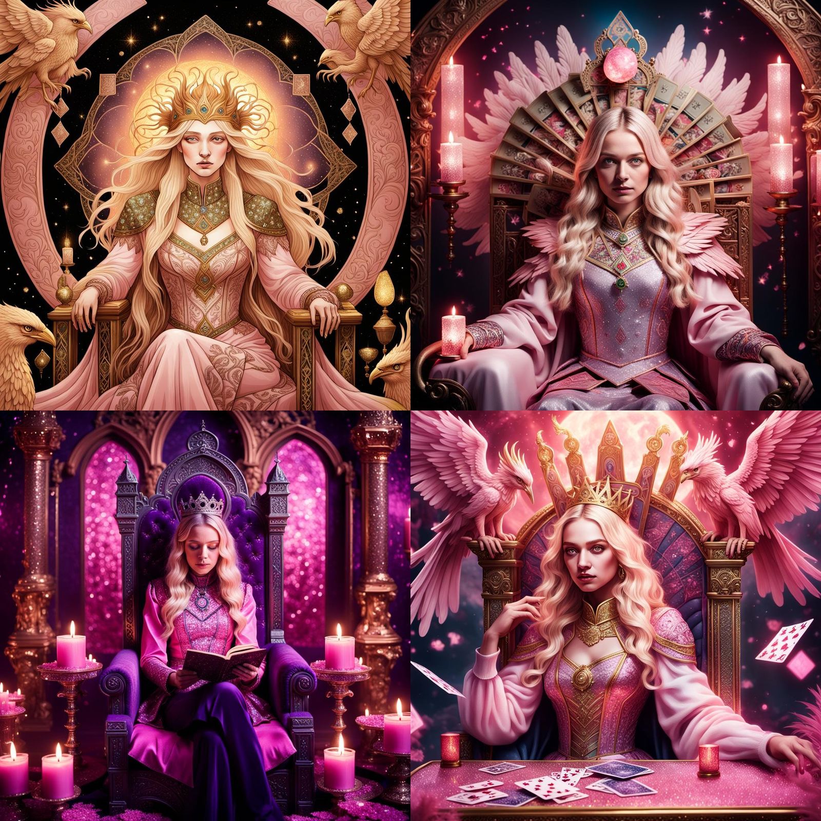 Tarot Reader Phoenix in Pink Tones