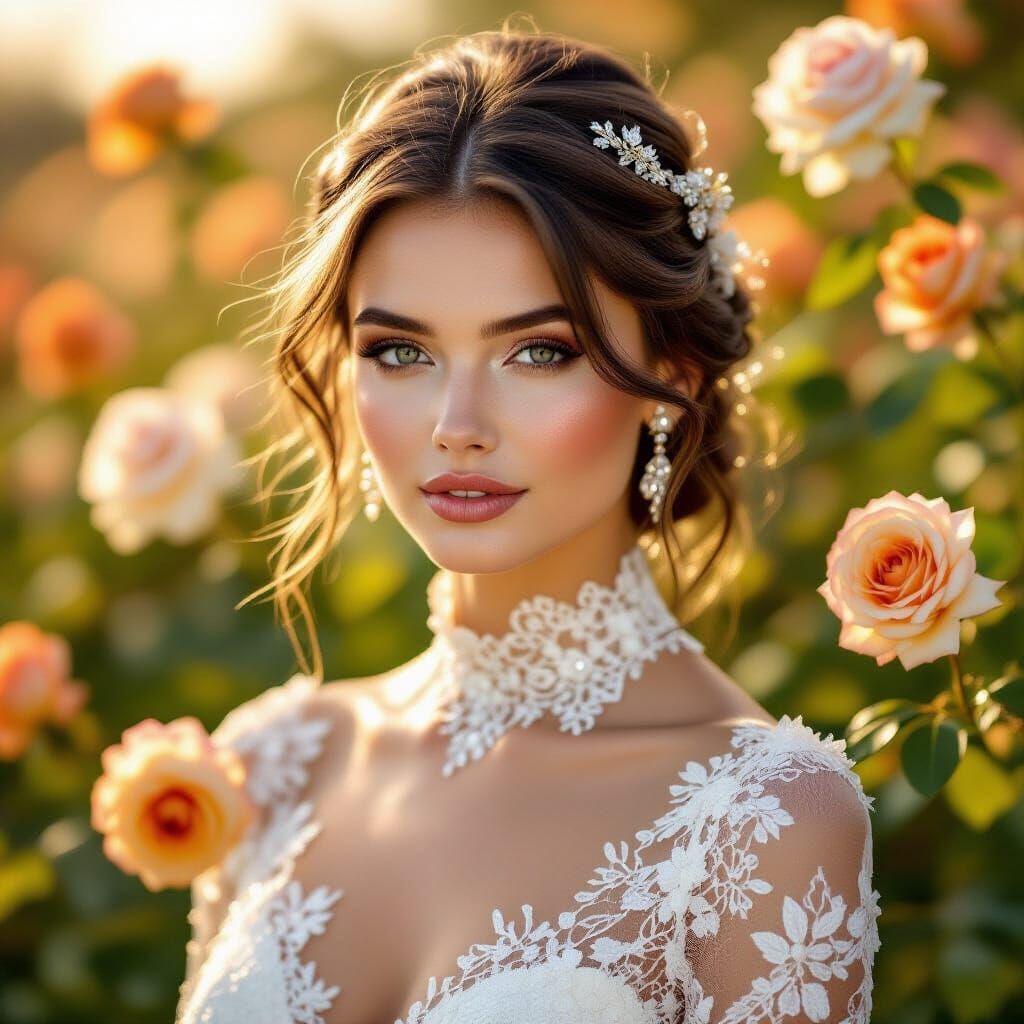 Autumn Floral  Enchantment , beneath a radiant twilight. Ado...