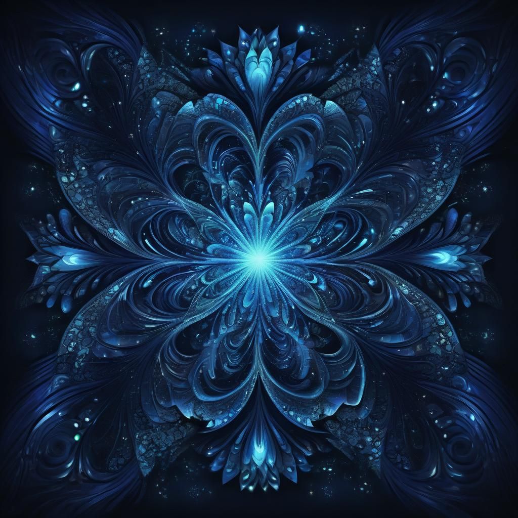 Brilliant Star in Astral Cosmic Illustration