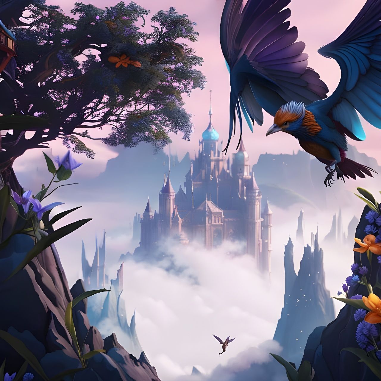 Fantasy Bird in a Fantasy World