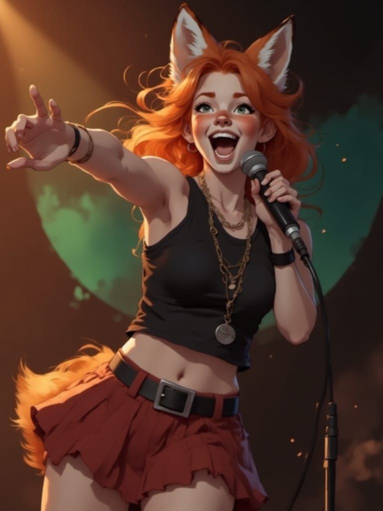 Vixen: "C'MON EVERYONE! I CAN'T HEAR YOU IN THE BACK!! 🎵Woah, yeah!!
Kickstart my heart, give it a start!
Woah, yeah!!
...