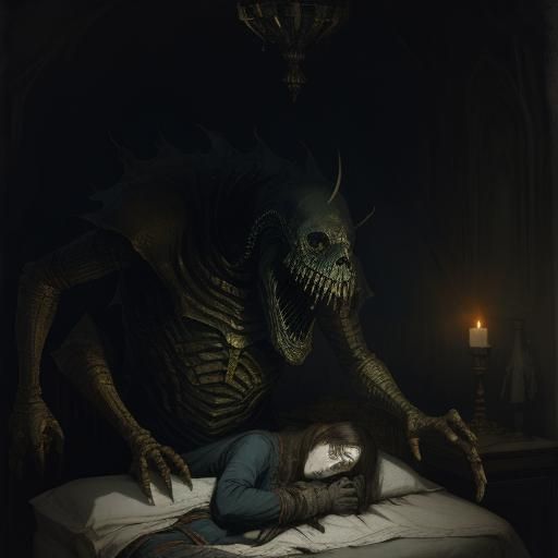 Horrific Bedfellows in Gothic Horror Style