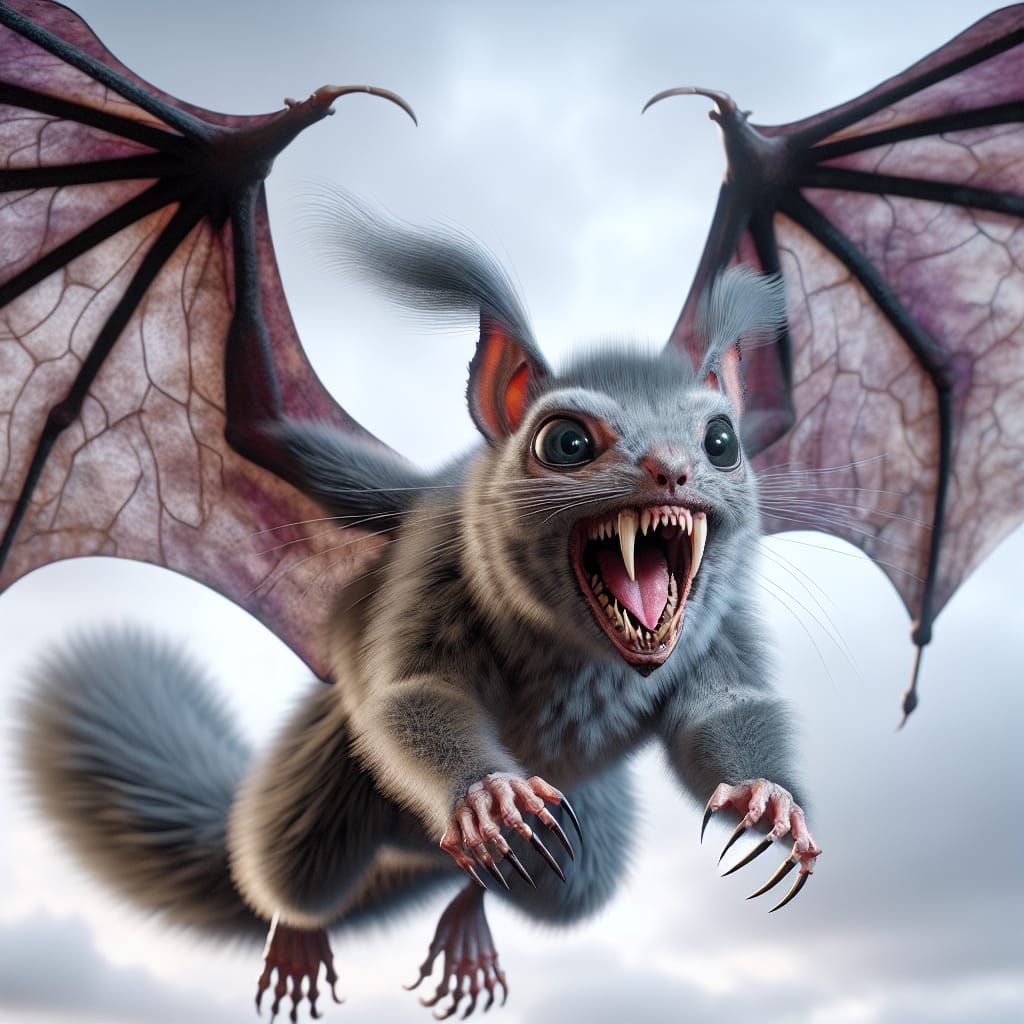 Nightmare evil squirrel