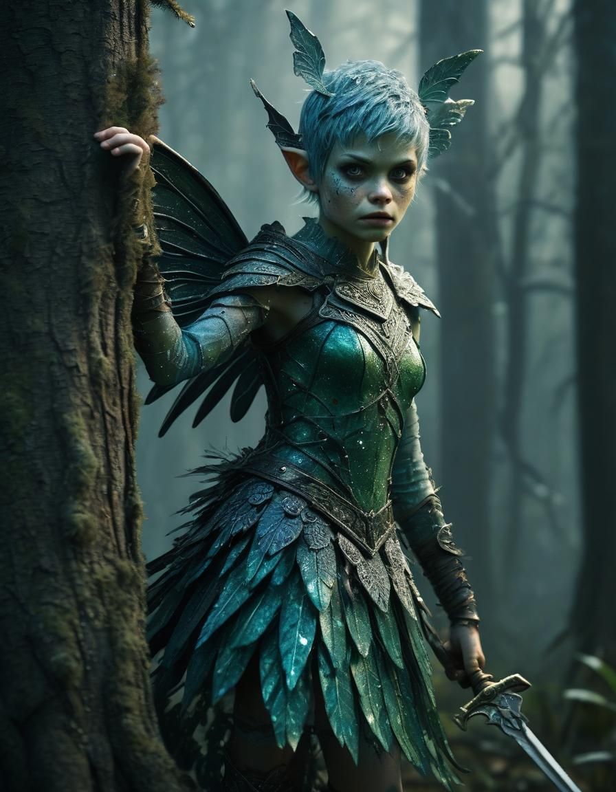 Menacing Forest Pixie Ready to Attack