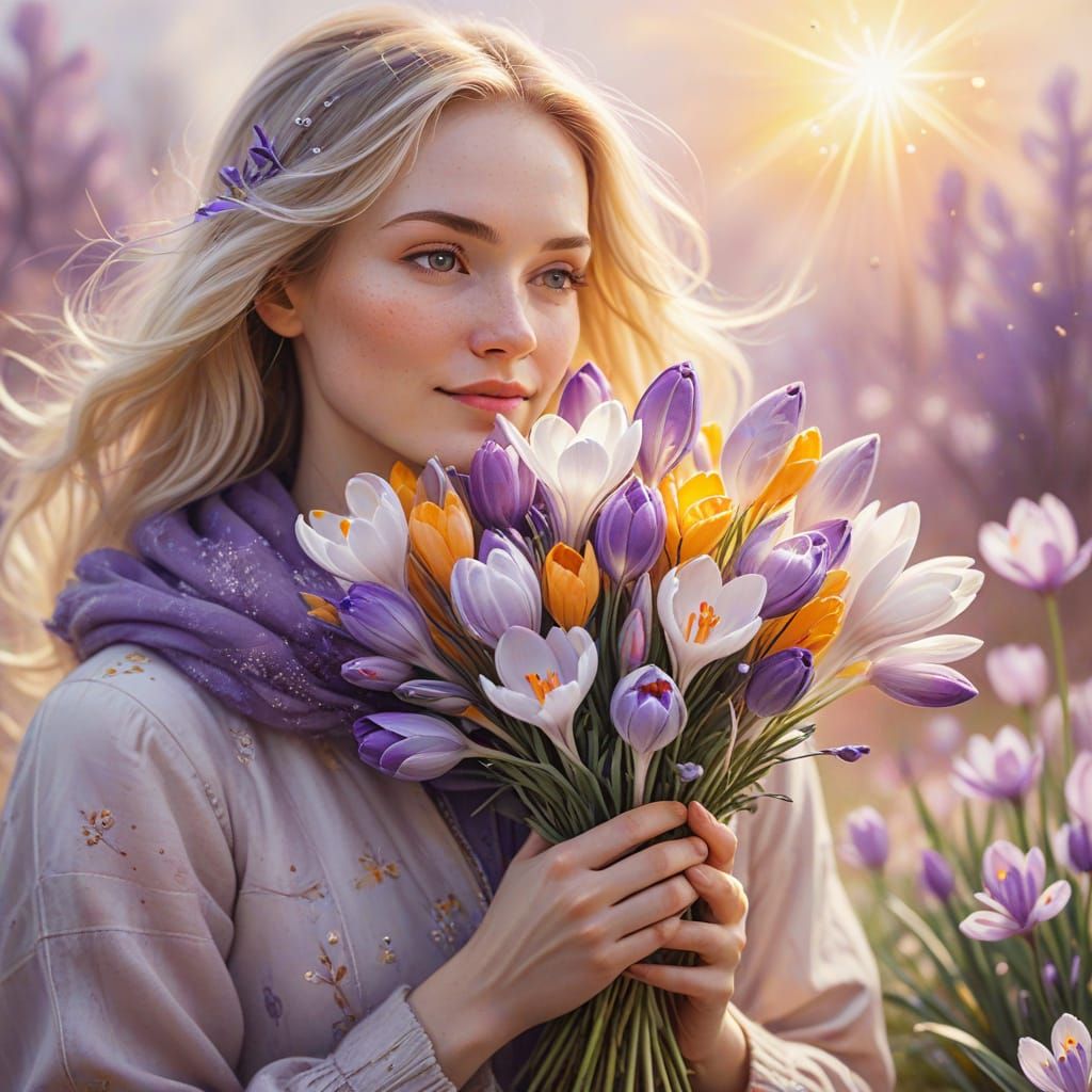 Coxsackie Viruses Adorns Crocuses with Whimsical Delight