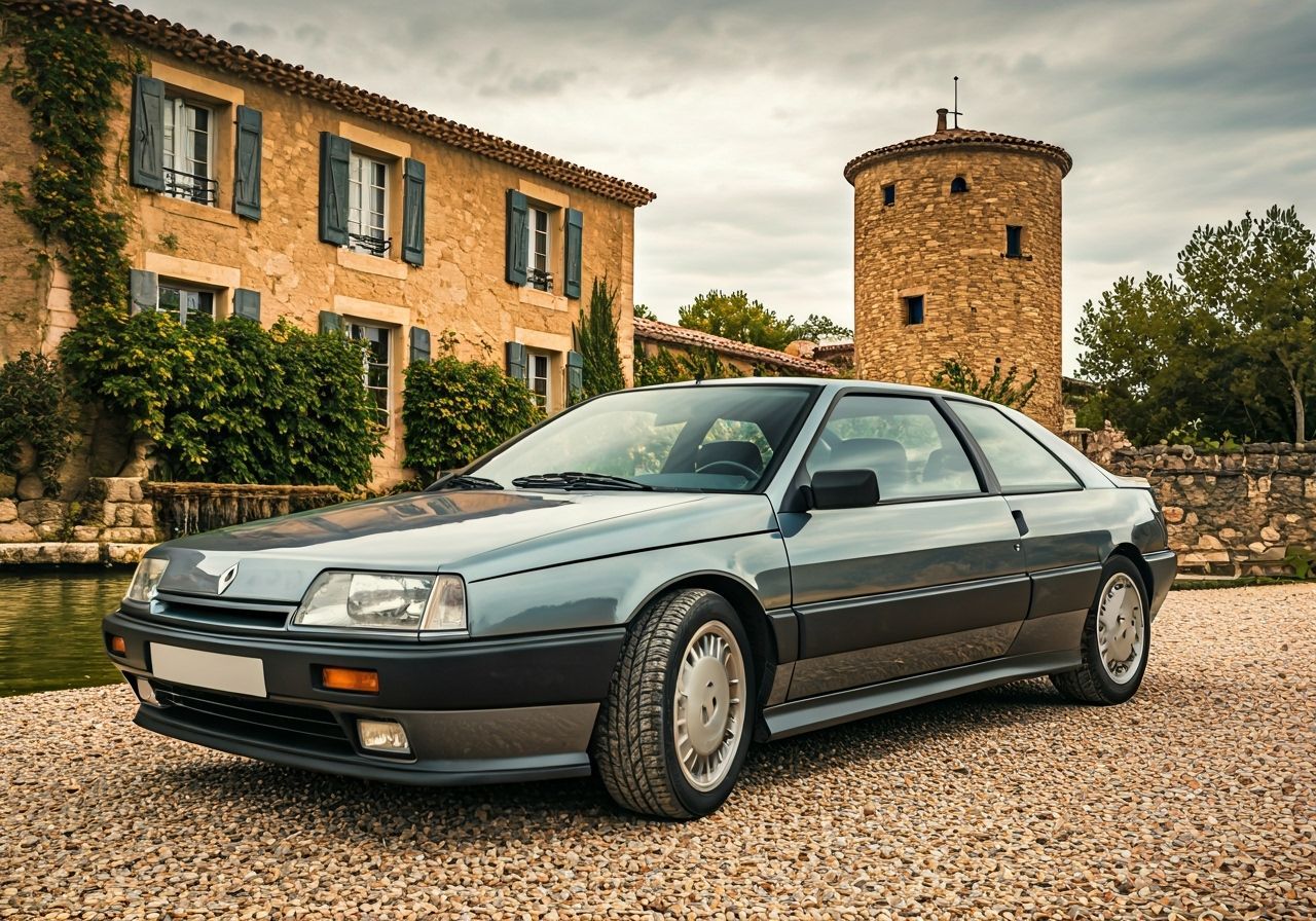 Renault Fuego Concept Car in Art Nouveau Setting