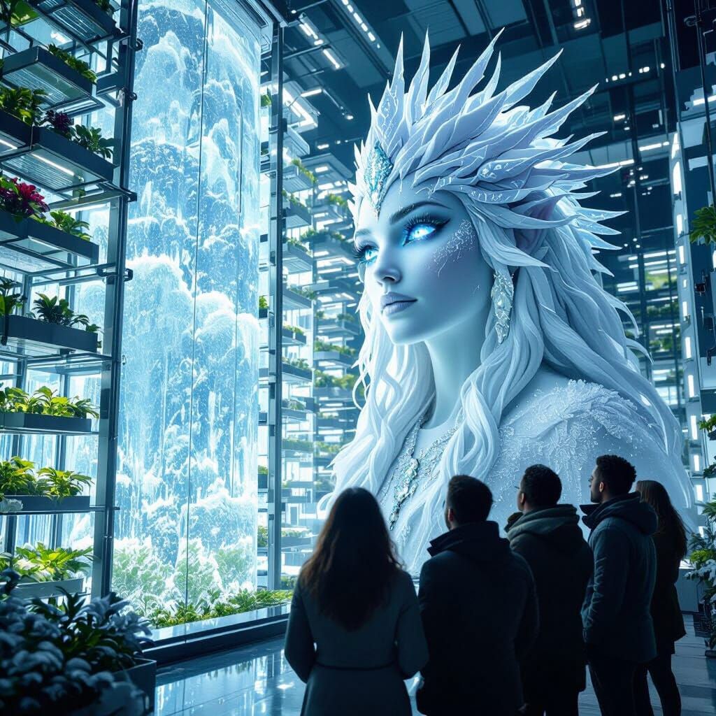 Goddess of Ice Inspires Awe at Advanced Hydroponic Farm