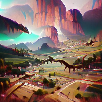 Dinosaur Valley Digital Art Trending on ArtStation