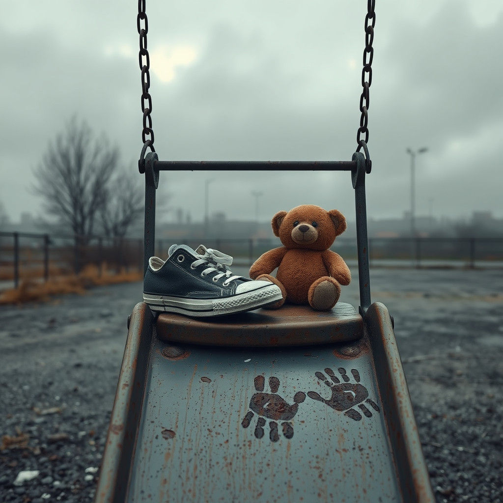 Melancholy Playground Scene in Atmospheric Style