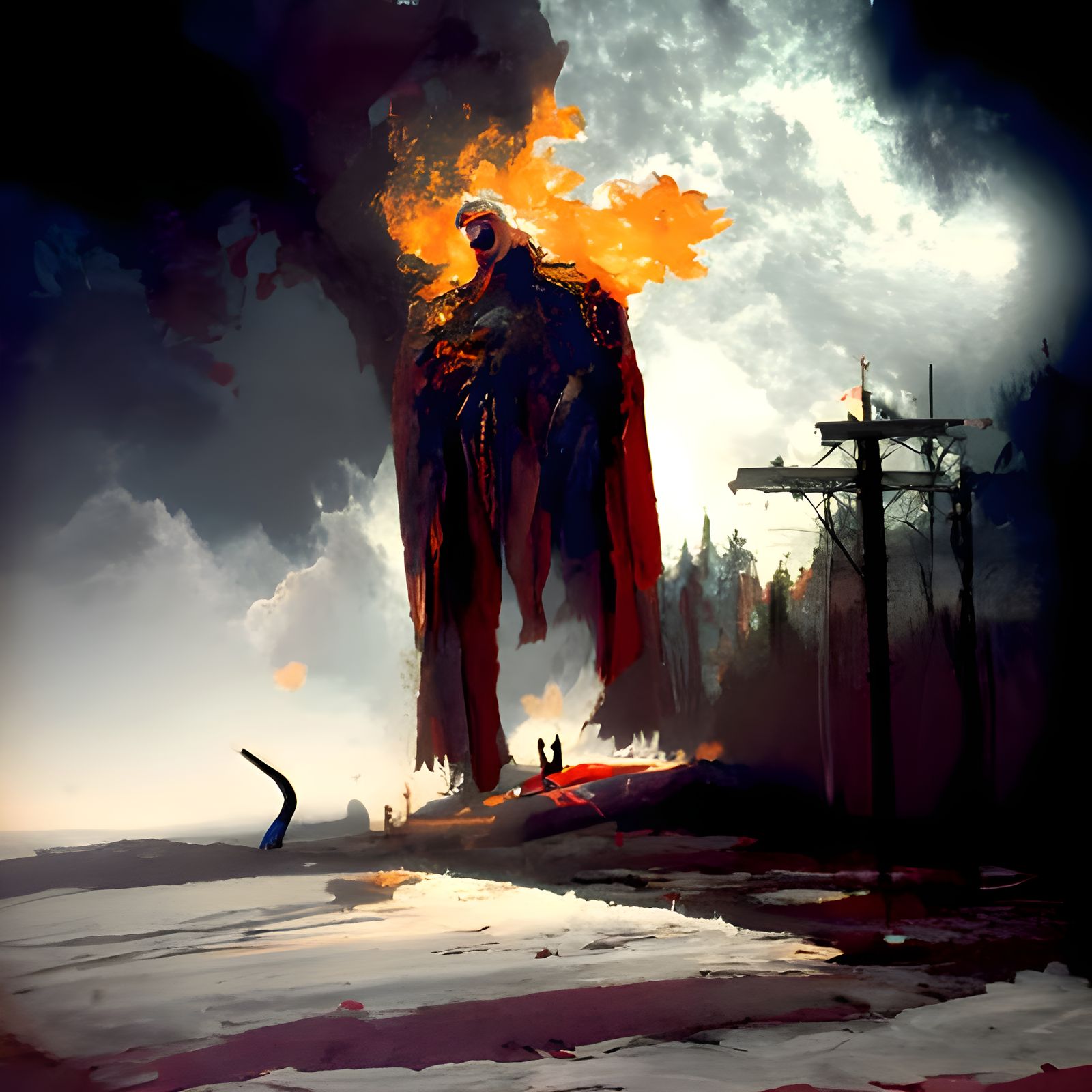 Sinister Wildfire: Apocalyptic Fantasy Art