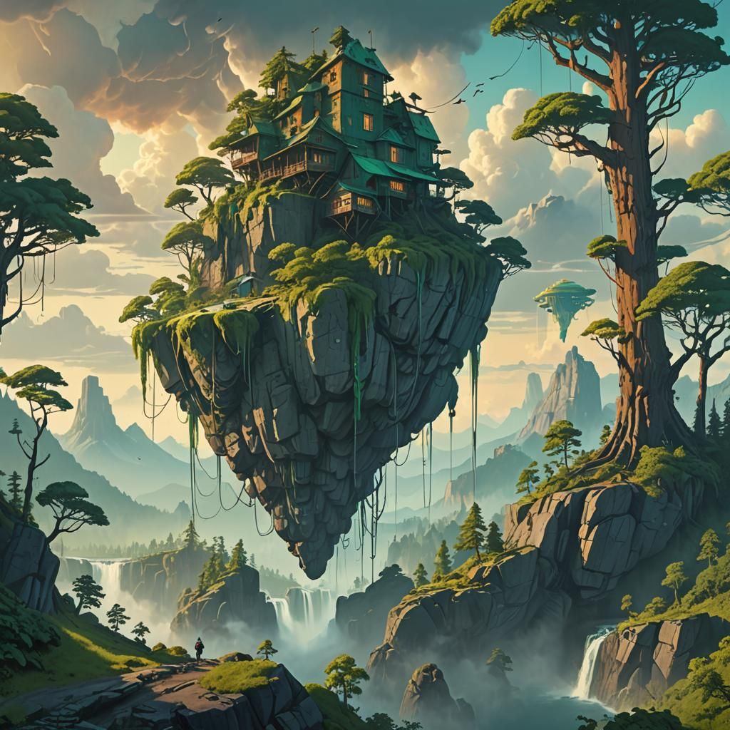 Flying Island in the Sky: Digital Matte Painting