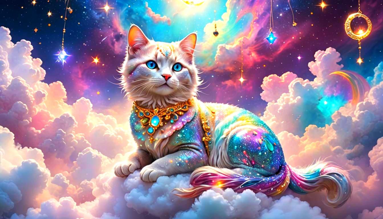 Rainbow Cosmos Cat 19