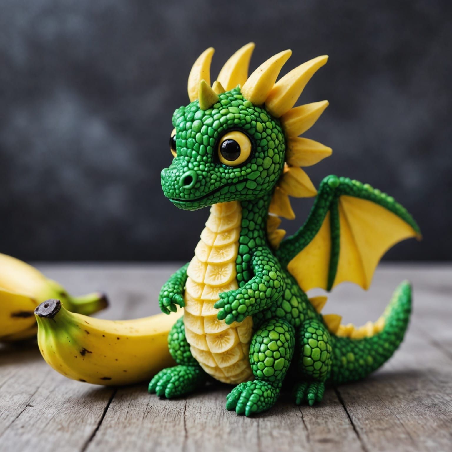 Dragon Banana Textural Fusion: A Whimsical Creation
