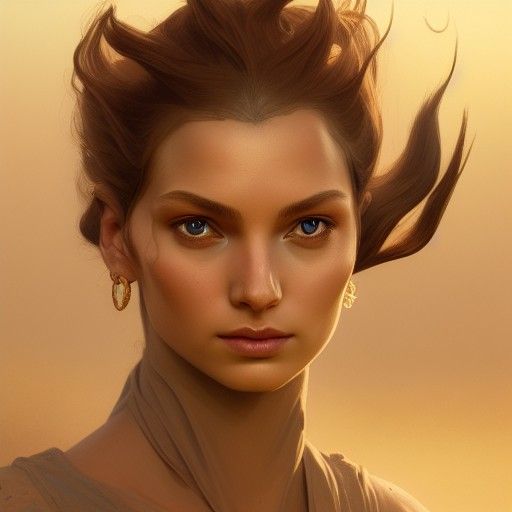 Feyd-Rautha Portrait in Art Nouveau Style